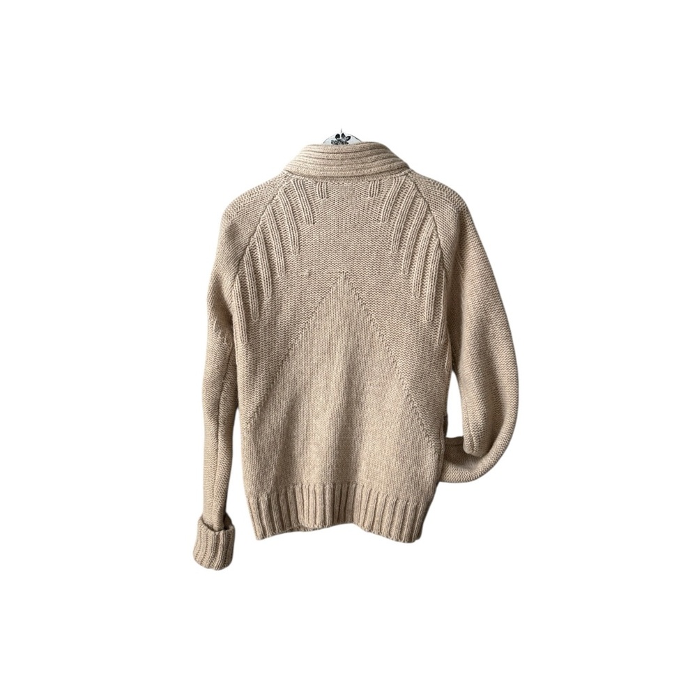Vintage 100% Pure Wool Zip Front Sweater Made in Hong Kong, Size M - Picture 5 of 8